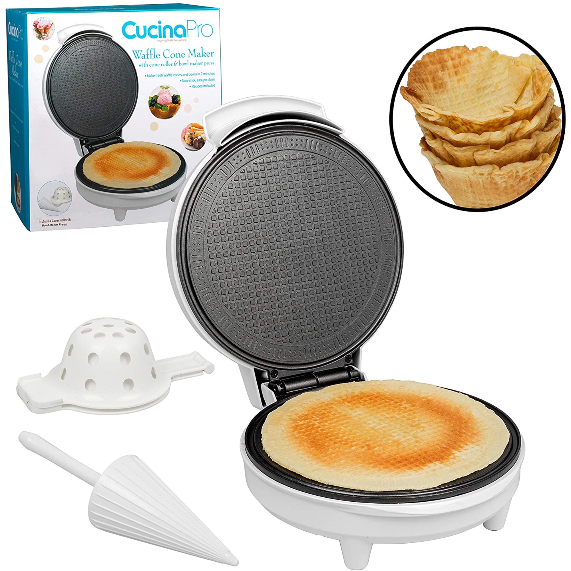 Wafflera Industrial Bubble Waffle Gutstark Profesional Redonda 18 cm Acero  Uso Rudo