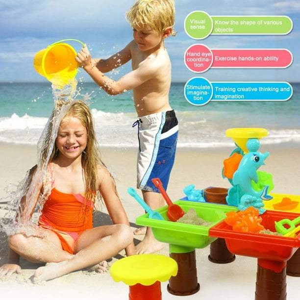 Mesa De Juego De Arena Y Agua, Juguete De Verano, Mesa De Arena, Mesa De  Agua, Mesa De Juego Para Niños, Juego De Juguetes De Playa De Arena Y Agua  Yuarrent OD016845-02