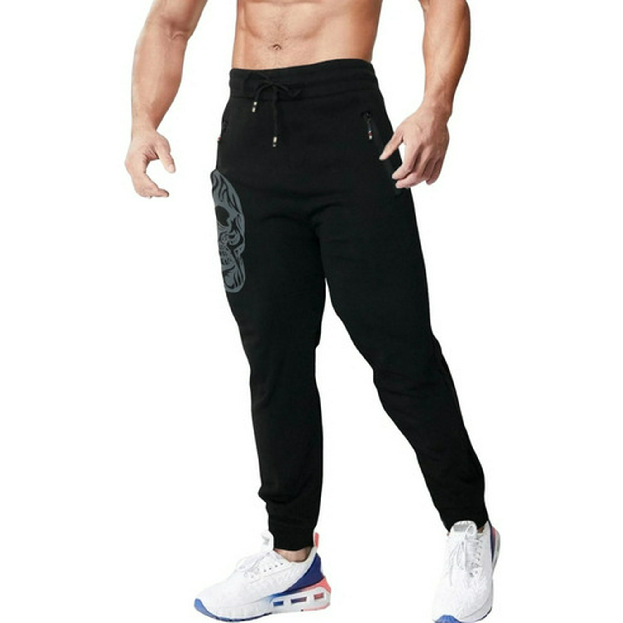 Jogger Pants Hombre De Felpa Gym Pans Pantalones Cargo Bolsa – VERTESELER