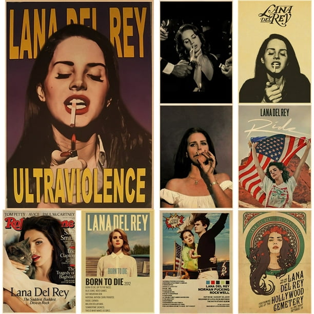  GIFTSFARM Lana Del Rey - Disco de vinilo para decoración de  pared, póster del Rey Merch, decoración de habitación (11.6 pulgadas, juego  de 2) : Hogar y Cocina