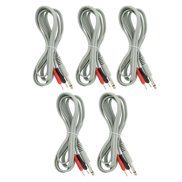 Cable conductor TENS de 4 vías, electrodo para unidad de electrodos, máquina  de terapia Digital