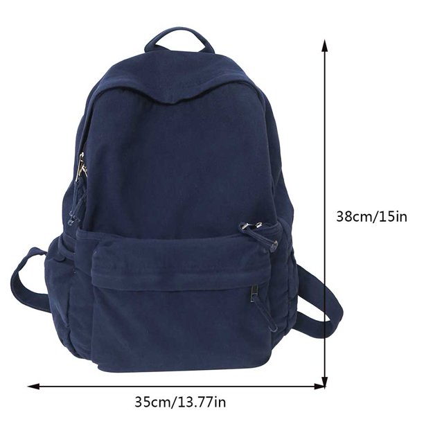 Mochila de lona Cómoda Bolso de viaje para estudiante de hombro sólido  (marrón)