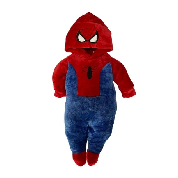 Marvel Pijama Entero para Niños Spiderman Azul 4 : : Ropa,  Zapatos y Accesorios