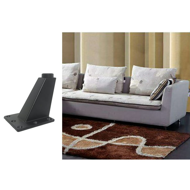 Patas para muebles, paquete de 4, patas de aleación de aluminio, patas de  repuesto resistentes, para sofá, silla o proyectos de bricolaje, altura de