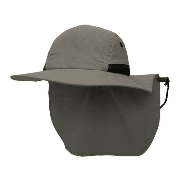 top headwear 4 panel gran bill flap sun hat w  ajustable flap clip olive top headwear sombrero para el sol
