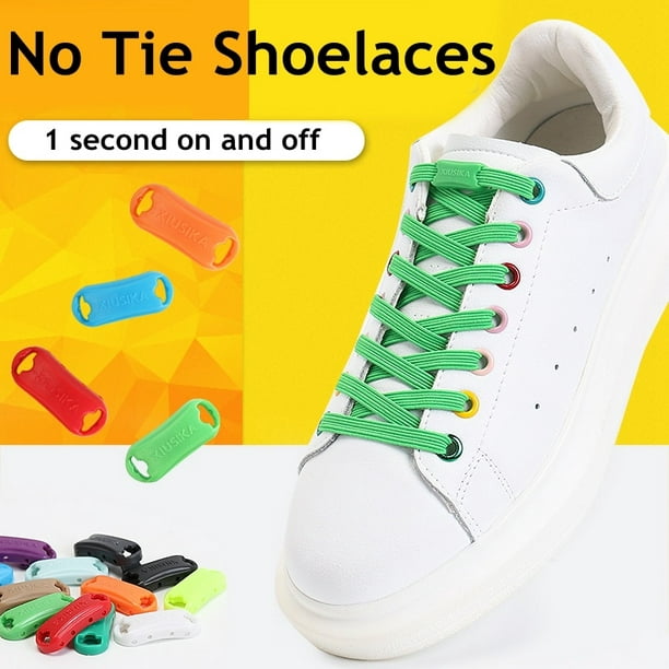 Cordones para zapatos sin atar con cordones elásticos, cordones elásticos  para adultos y niños