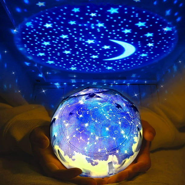 Proyector de luz infantil de estrellas y universo para el techo del  dormitorio