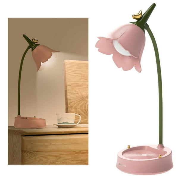 Lámpara de escritorio para niña, cálida y romántica, para boda, estilo  pastoral, HUYP (color : A)