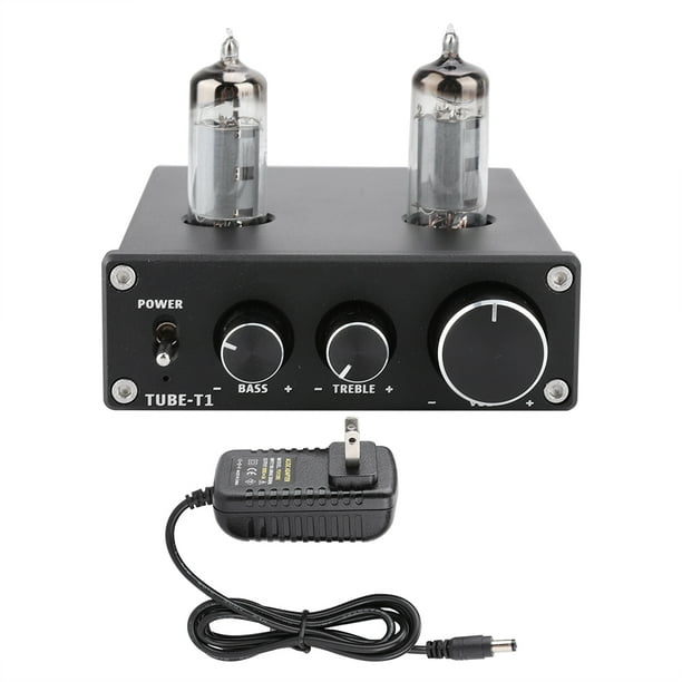 Preamplificador Digital de Micrófono de Potencia de 2 Canales con Cable de  Alimentación, Piezas de Mejoramiento de Audio Baoblaze Preamplificador de  micrófono
