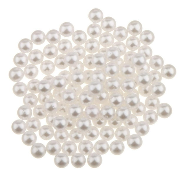 Cuentas de perlas falsas de varios tamaños, sin agujeros, perlas de  plástico de perlas de imitación alrededor de 800 ~ 1000 piezas para  manualidades