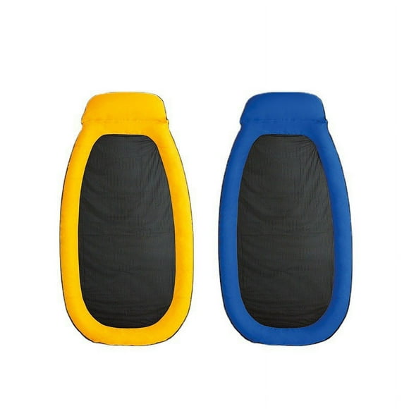 tumbona plegable de malla para adultos piscina flotante silla flotante inflable fila flotante de agua colchón de malla semisumergido  color aleatorio sailing electrónica