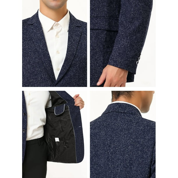  Chaqueta de vestir informal de negocios con un botón para hombre,  chaqueta deportiva, 1 : Ropa, Zapatos y Joyería