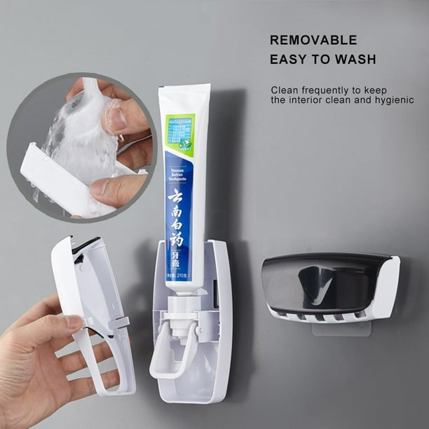 Dispensador automático de pasta de dientes A prueba de polvo con