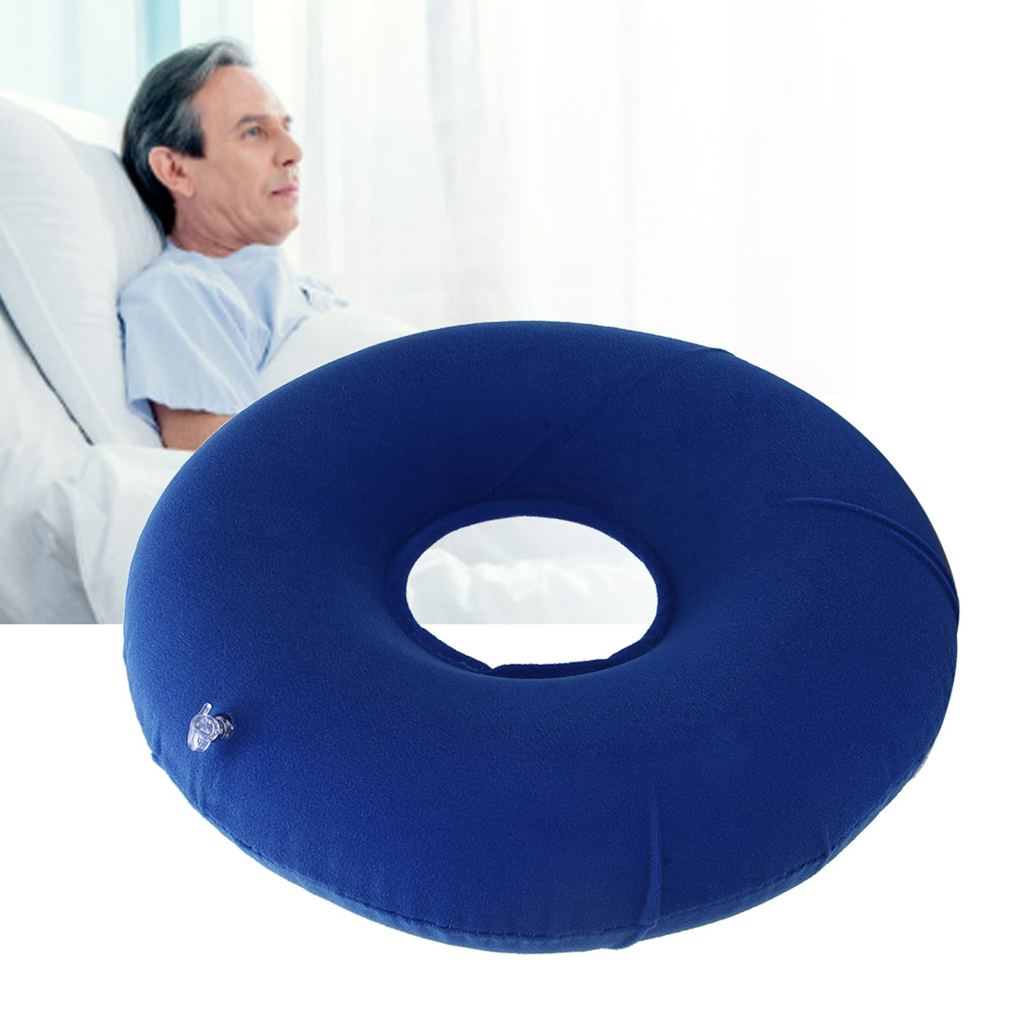 Cojín Inflable De Donut para Ancianos Estera Antiescaras Transpirable para  Estudiantes De Oficina Cojín Inflable con Forma Almohada Antiescaras  ANGGREK Otros