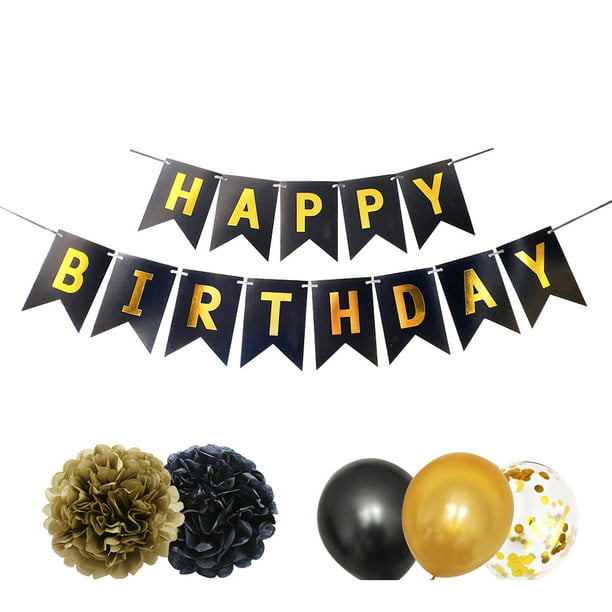 Globos de cumpleaños para hombre y mujer, Pancarta, adornos en espiral,  marco de utilería para fotomatón