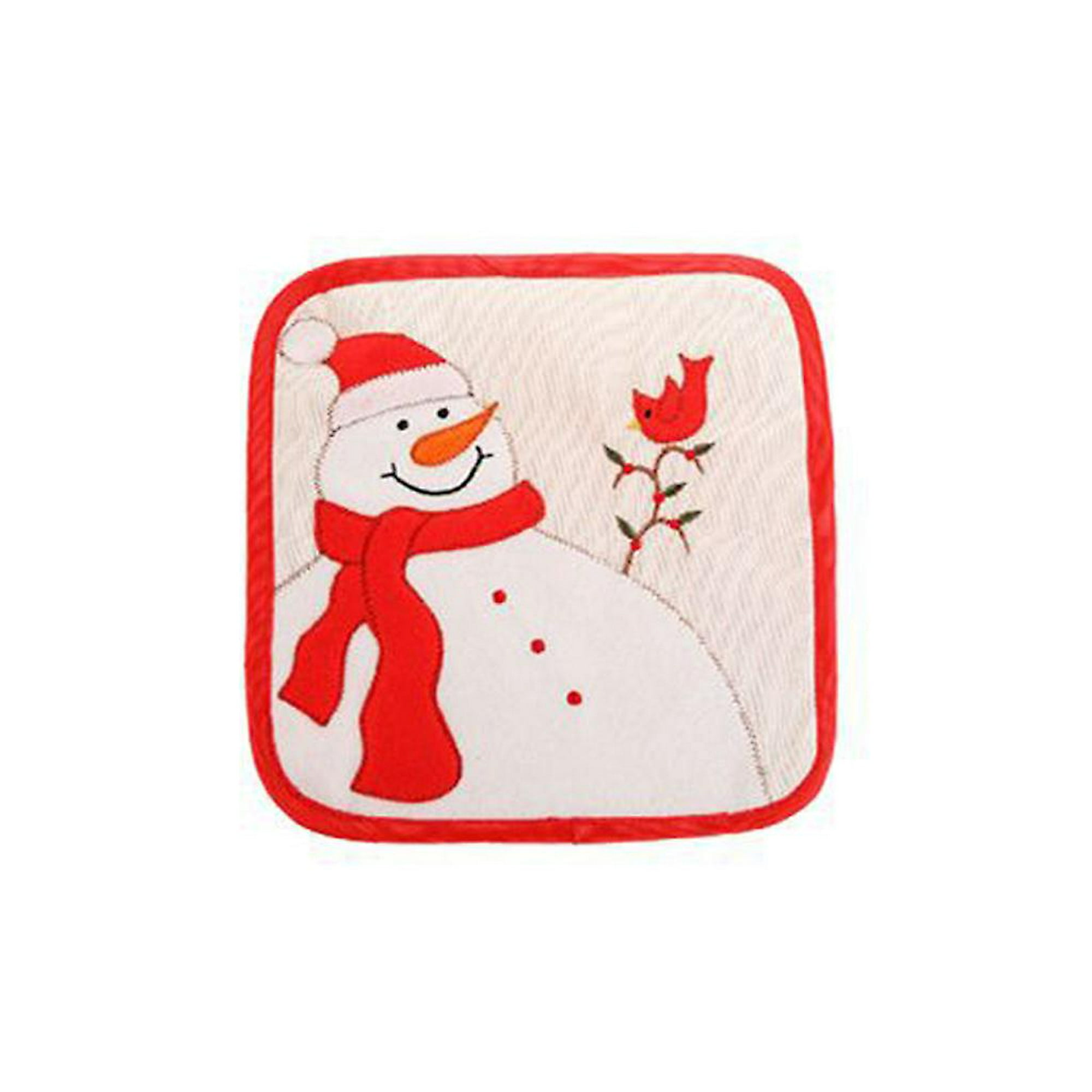 Comprar 1 Juego de guantes para hornear, guantes navideños con patrón de  dibujos animados, guantes para horno resistentes al calor con alfombrilla  para cocina casera