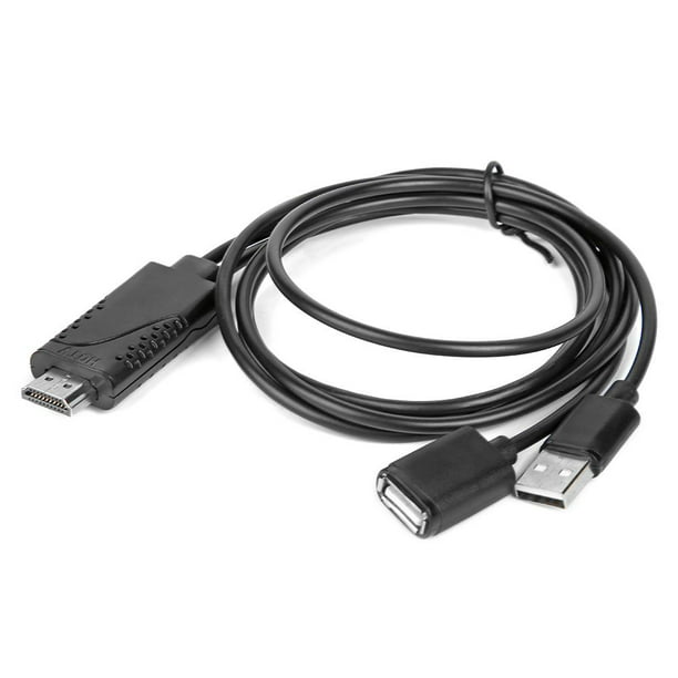 Kuymtek USB hembra a HDMI compatible macho 1080P HDTV TV Digital AV  adaptador cable cable Kuymtek Componentes de la computadora