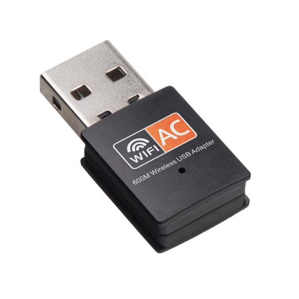 Adaptador WiFi USB AC 600Mbps para PC - Adaptador de red inalámbrico con  banda dual de 2,4 GHz, antena de alta ganancia de 5 GHz WiFi USB, Dongle WiFi  para computadora portátil