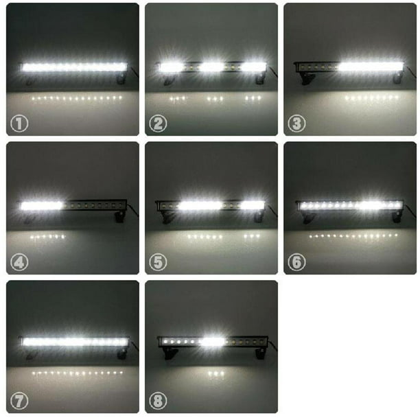 Barra de luz LED RC,1:10 1:8 Barra de luz de techo de coche RC