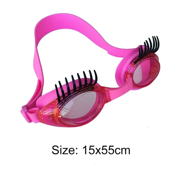 Gafas de natación pestañas rosa