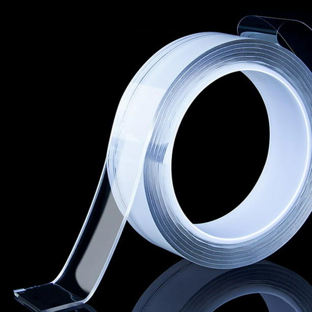 Cinta de doble cara resistente (16.4 pies x 0.94 pulgadas) y cinta de  montaje extraíble transparente (155 x 1 pulgadas) para tiras de luces LED