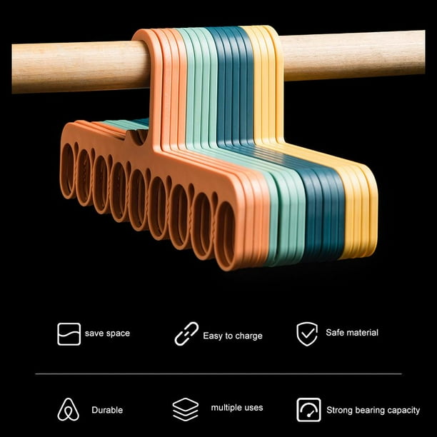 Perchas mágicas para ropa que ahorran espacio, paquete de 5 unidades,  organizador y almacenamiento de clóset inteligente multifunción para el  hogar