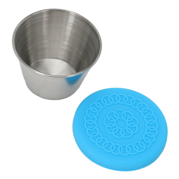 KIGI Paquete de 6: cuencos de plástico de 10.1 onzas con tapa, a prueba de  fugas, juego de recipientes pequeños para preparación de comidas