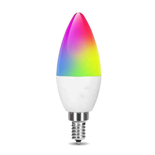 Bombilla LED E14 Wifi Smart, todos los colores y blanco cálido