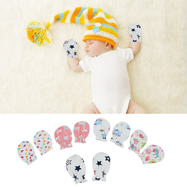 24 pares de manoplas para bebé recién nacido, guantes para niños de 0 a 6  meses : : Ropa, Zapatos y Accesorios