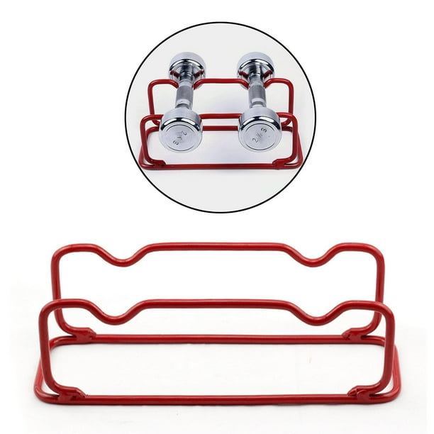 Soporte para pesas soporte para universal para mancuernas Estantes para  almacenamiento Estante para mancuernas de material acero sobre cabeza de  cochera DYNWAVEMX Soporte de acero para mancuernas