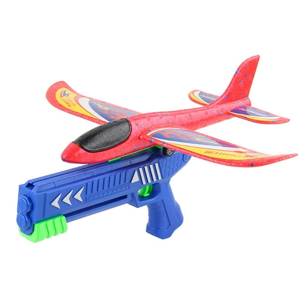 Paquete de 3 aviones de juguete con lanzador: 2 modos de vuelo, juguetes de  avión de espuma para niños de 8 a 12 años, juguetes voladores al aire