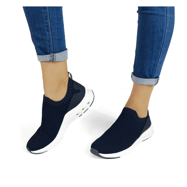 Zapatos flexi azules online dama