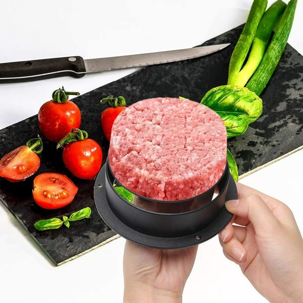 Prensa para hacer hamburguesas, molde para cortar carne picada, croquetas,  herramienta de cocina, accesorios para comedor, 12CM