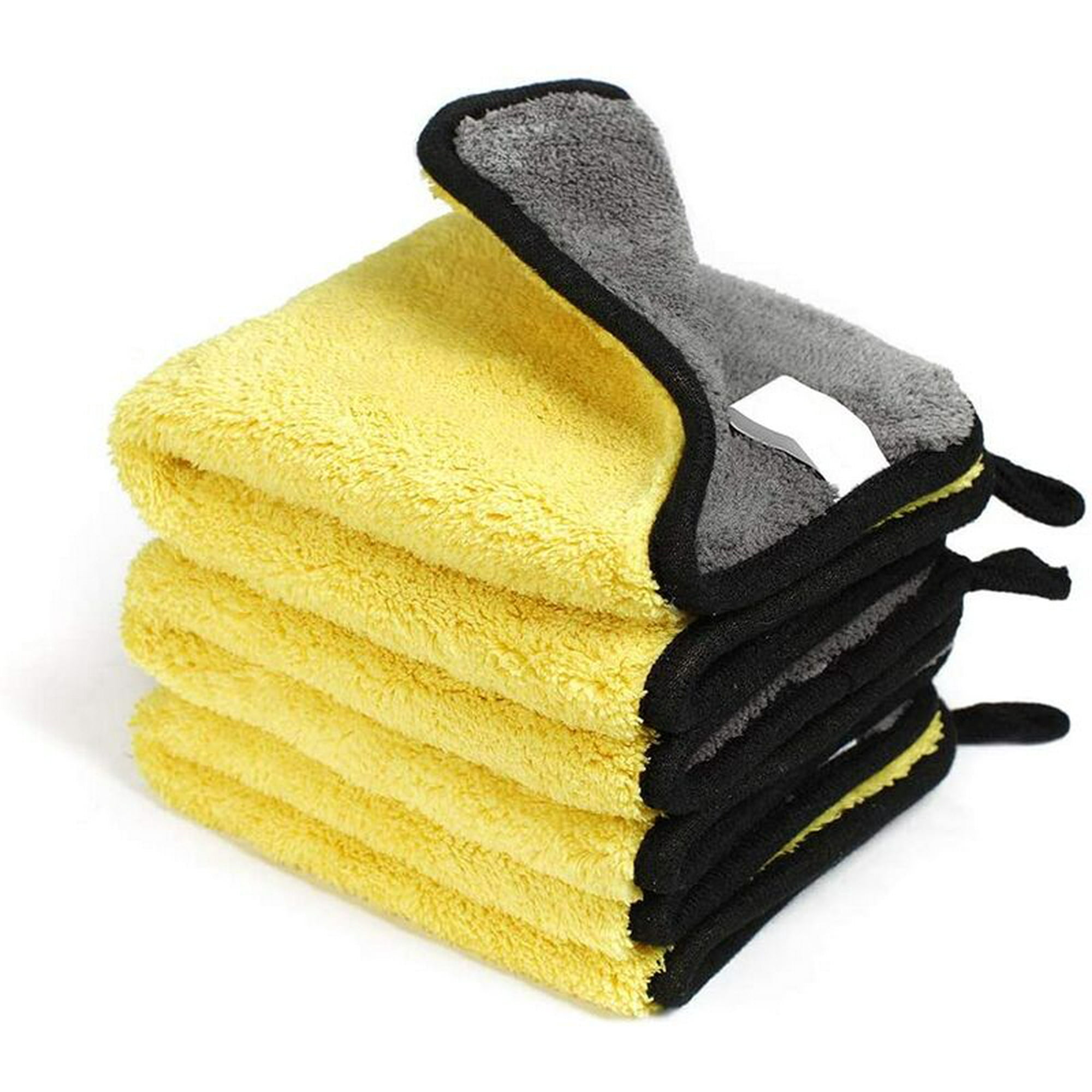 SCRUBIT Scrub it - Paquete de 3 toallas de limpieza de microfibra para  autos, toalla de felpa súper absorbente, secado rápido, no raya, paño de  lavado