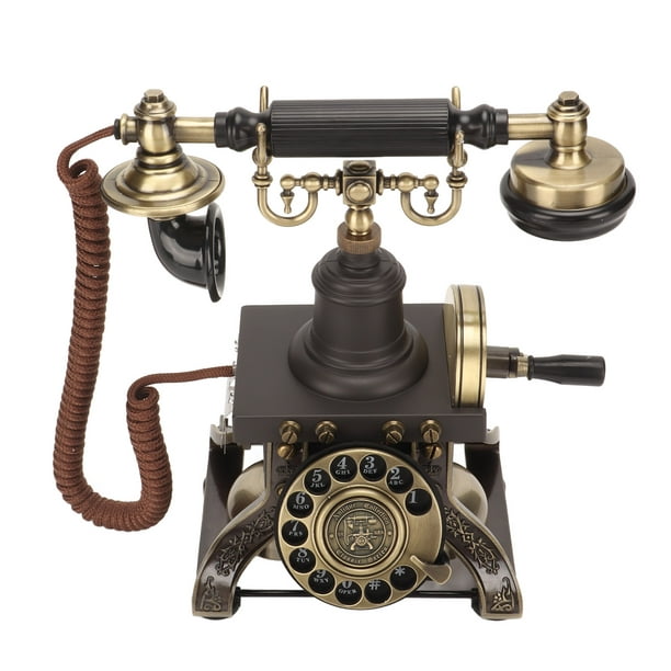 Teléfono fijo retro vintage con dial giratorio - Opis Technology