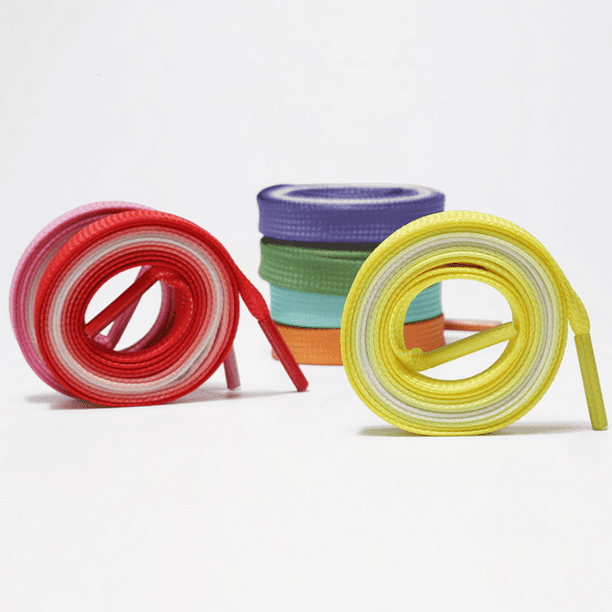 3 colores cordones planos para zapatillas Multicolor -  México