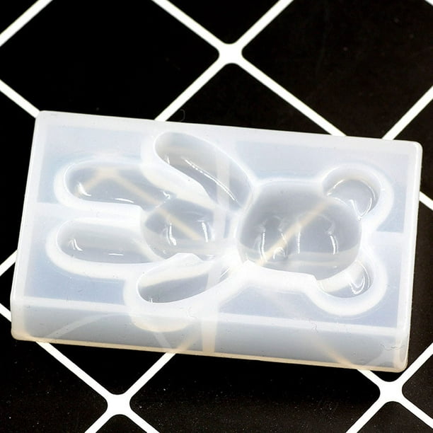 Moldes de resina- 4 Uds. Molde de oso de peluche 3D para hacer joyas, moldes  de silicona para fundición de resina epoxi, manualidades DIY oso de fresa  Electrónica