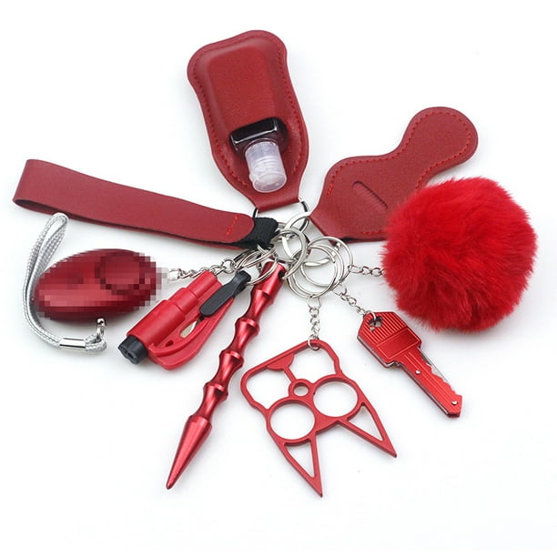  Llavero con kit de accesorios de autodefensa para mujeres o  niñas, llavero de seguridad con herramienta para romper ventana : Ropa,  Zapatos y Joyería