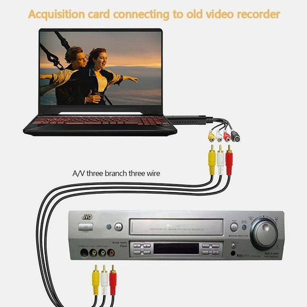  Convertidor VHS a digital, dispositivo de tarjeta de