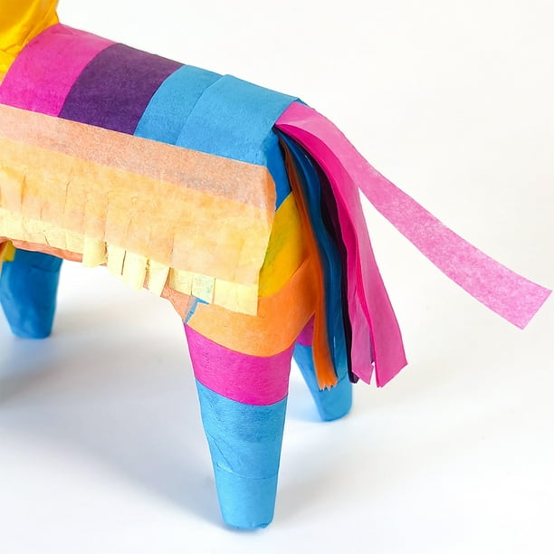 Piñata Donkey para Fiesta de cumpleaños, decoración de papel hecha