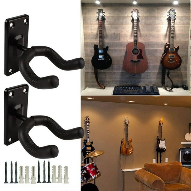 Soporte de música duradero montado en la pared, soporte de guitarra  acústica con gancho/estante soporte de música para el hogar, soporte de  exhibición
