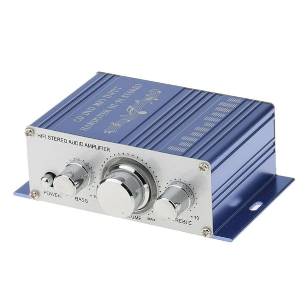 Auna AMP Amplificador - Amplificador estéreo HiFi para Radio, Karaoke o Home  Cinema, Puertos para USB y SD, frecuencia: 20 Hz hasta 20.000 Hz, 43 x 14,5  x 30,5 cm, Plateado : : Electrónica