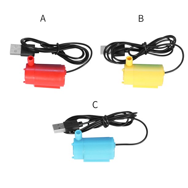 2x 5V Silent Fishing USB Mini bomba de aire para acuario con