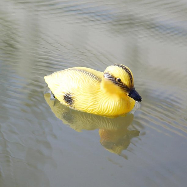 3 piezas de patos flotantes pequeños señuelos de pato flotantes, señuelos  de pato de plástico amarillo, señuelos realistas de caza de patos flotantes