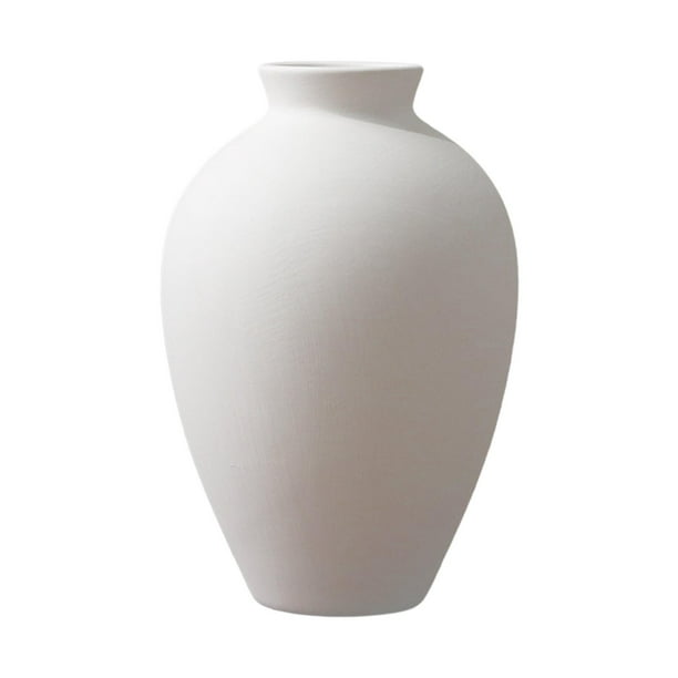 Jarrón cerámica blanco