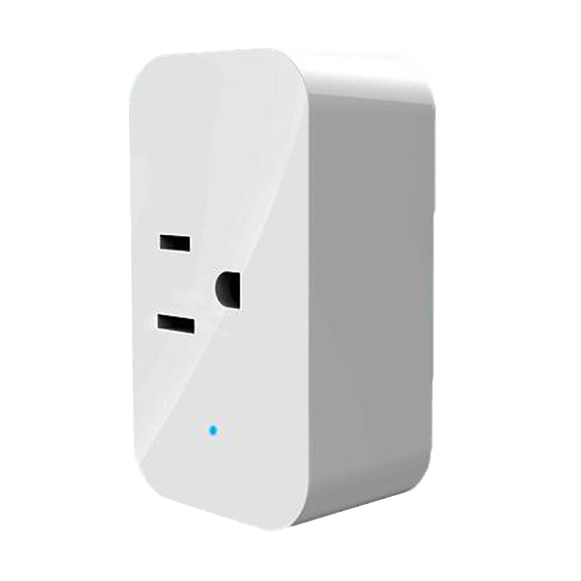 Enchufe Doble Inteligente De 15A WiFi Bluetooth Control Remoto Con  Temporizador