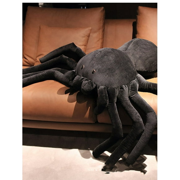 realistic black spider stuffed animal plush arachnid toy adorable huggable doll excellent gifts for deng xun unisex