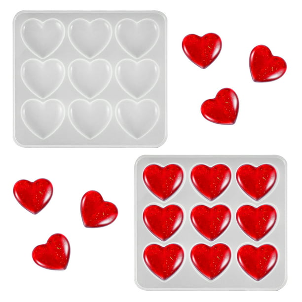 Moldes de corazón reutilizables duraderos que se desmoldan fácilmente para  regalos de artesanía creativa DIY Likrtyny 6cb8bv3rx4fq5yx7