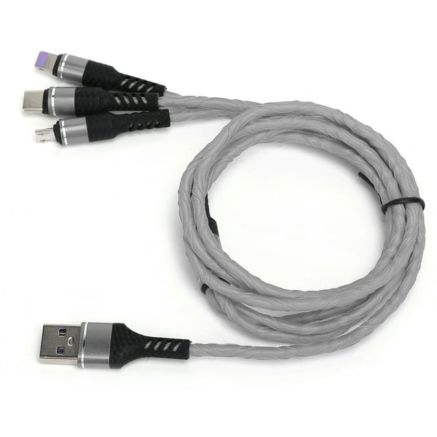 Cable de cargador múltiple, 3 en 1 USB USB Cable de cargador de teléfono  múltiple Cable USB adaptado para la perfección