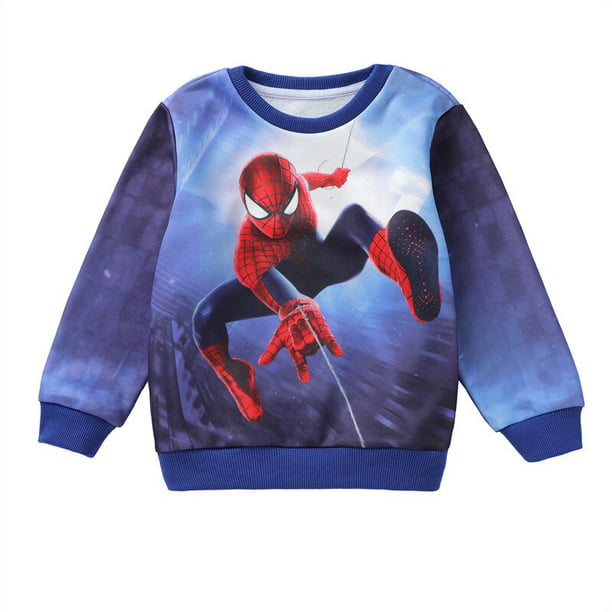 Las mejores ofertas en Spider-Man sudaderas con capucha Negro para Niños